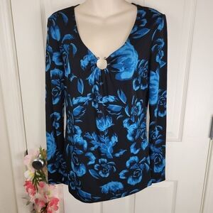 Classiques Entier silk blend floral top medium